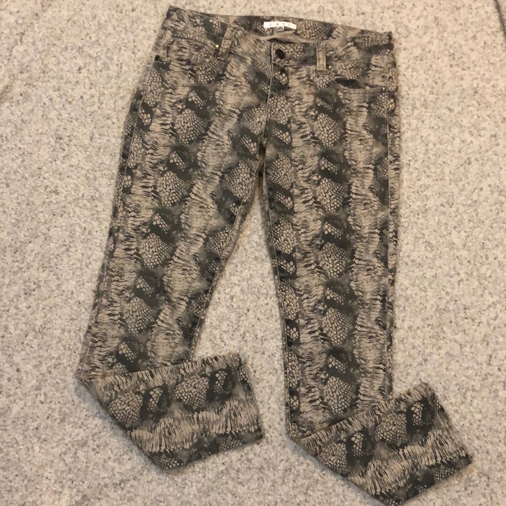 CAbi 4 Diamondback Super Skinny Jeans Tan Black